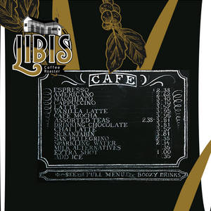 Carta de cafés de especialidad